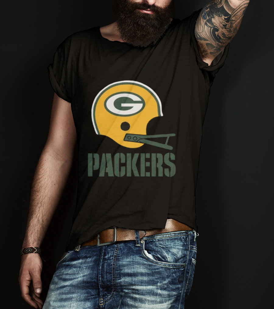 Green Bay Packers Helmet G Icon Packers T-Shirt