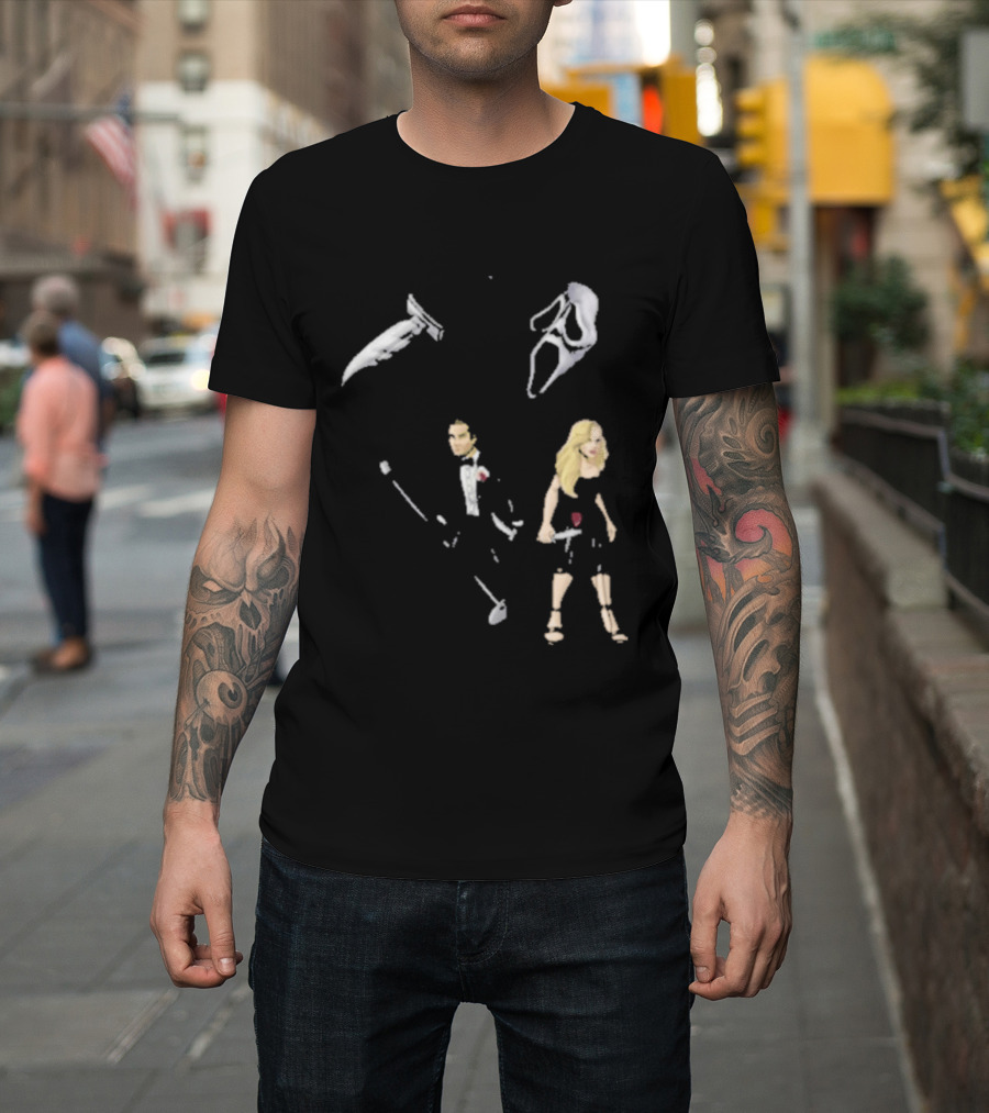 Ice Nine Kills McKenna Grace Horror Collaboration With Knives And Masks T-Shirt