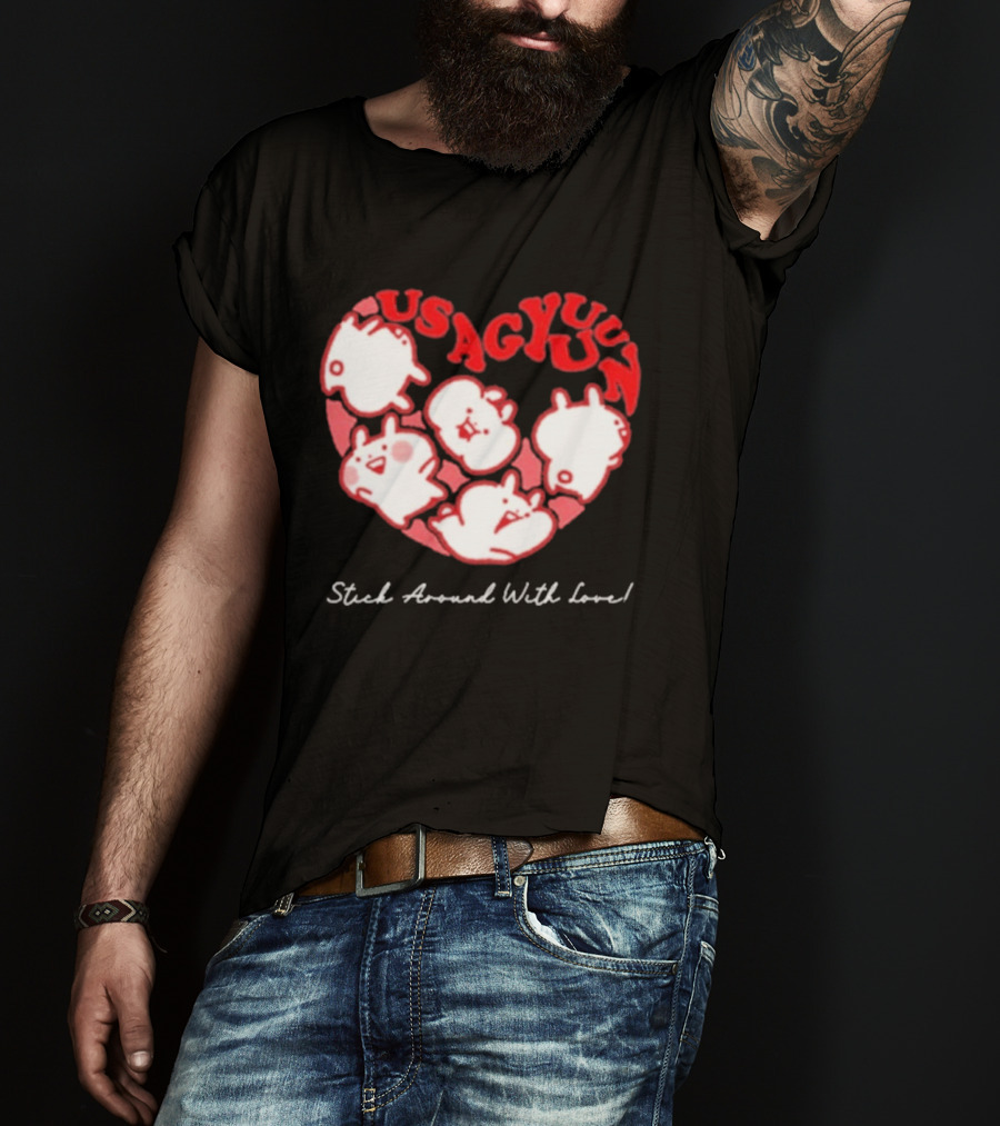 Usagyuuun 9th Anniversary Stick Around With Love T-Shirt