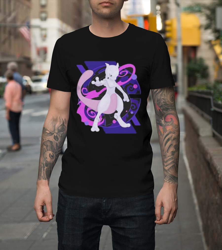 Mewtwo Pokemon Go Fest 2026 Psychedelic T-Shirt