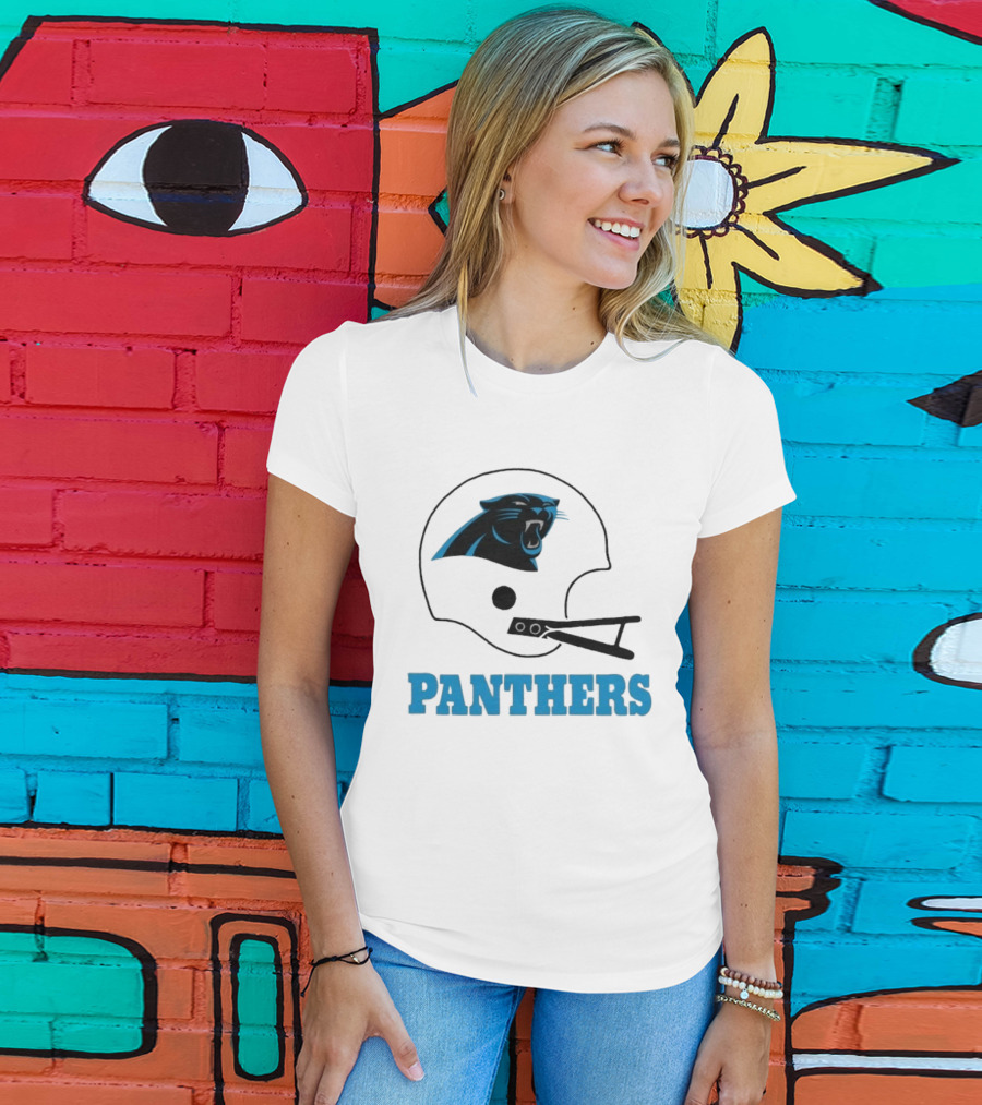 Panthers Football Helmet Carolina T-Shirt