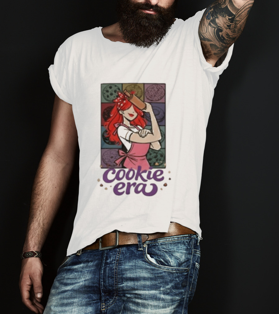 Chloe Sexton Cookie Era Retro Baking Rolling Pin Red Hair Apron T-Shirt