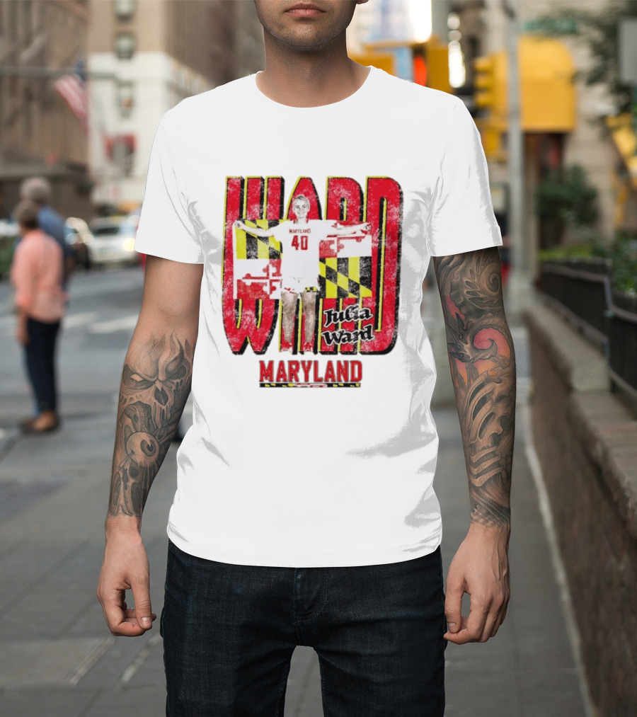 Maryland Terrapins Julia Ward 40 Player T-Shirt