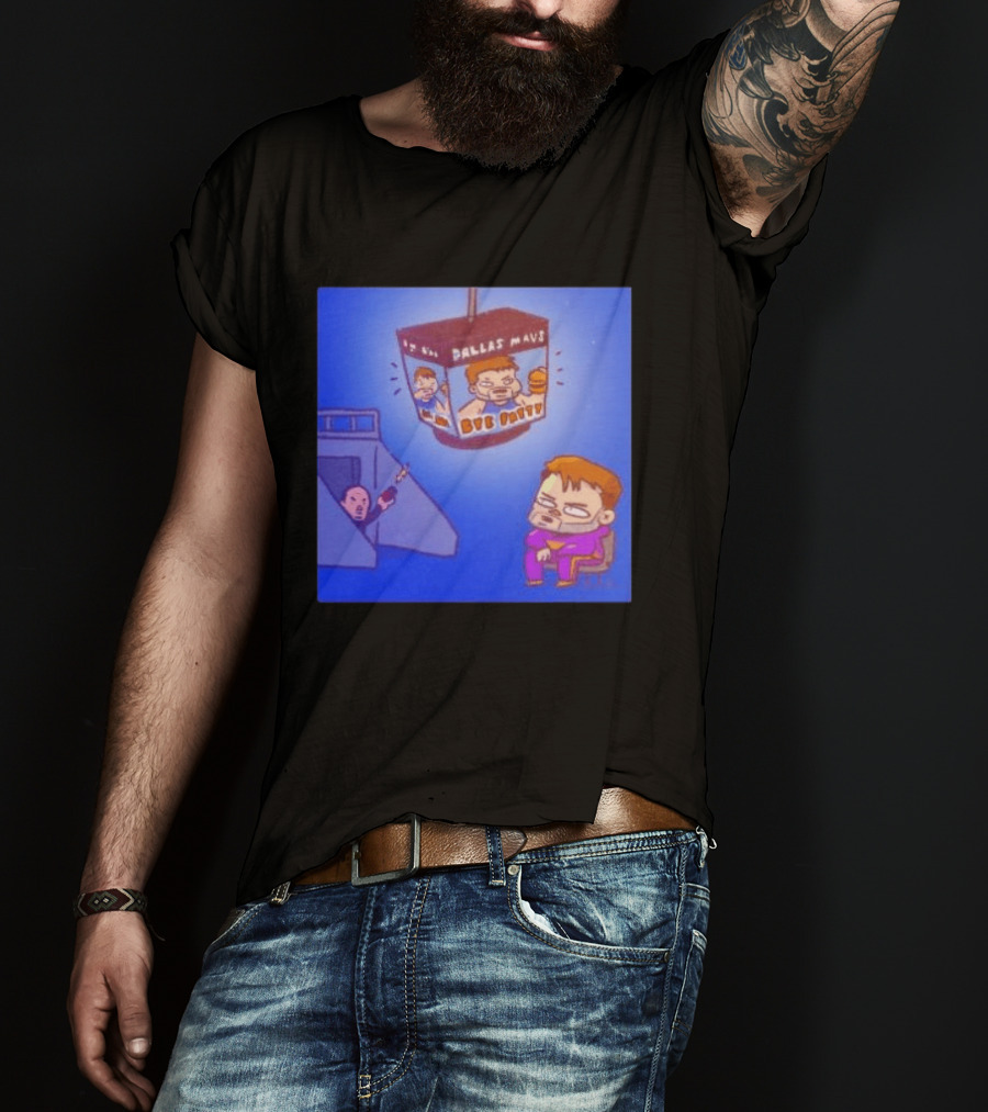 Dallas Mavs Bye Fatty Luka Doncic Emotional Cartoon Decor T-Shirt