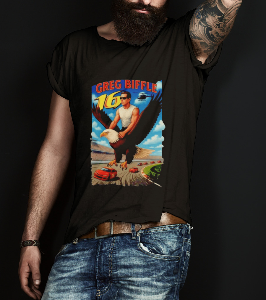 Greg Biffle NASCAR 16 Racing Adventure Bald Eagle Highway T-Shirt