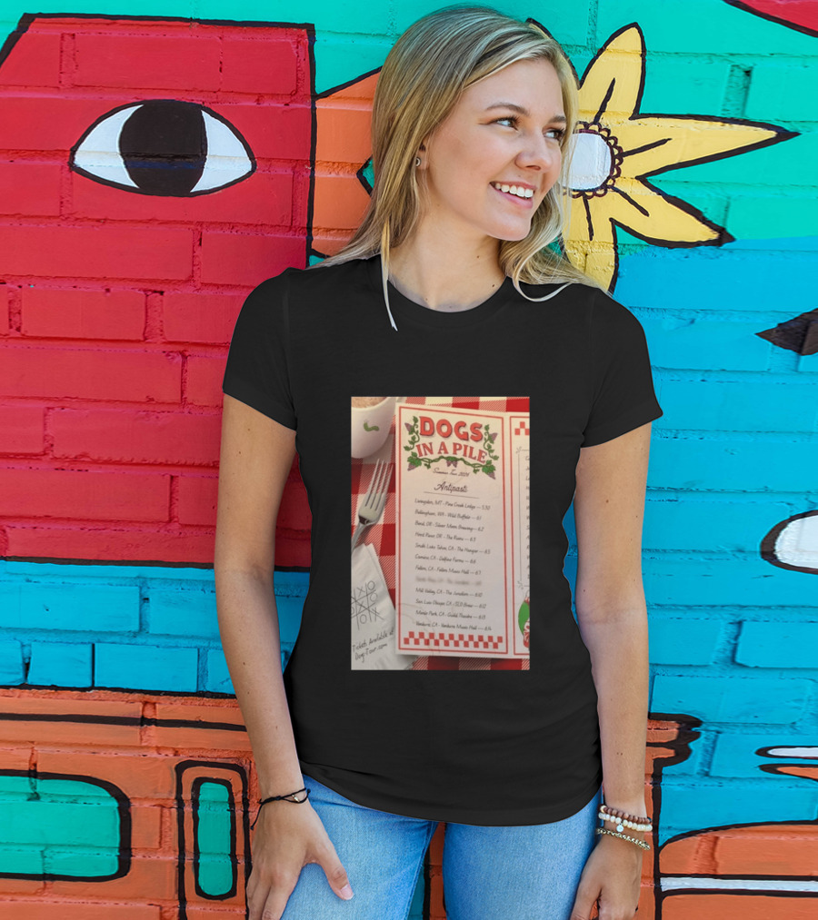 Dogs In A Pile Summer Tour 2026 T-Shirt