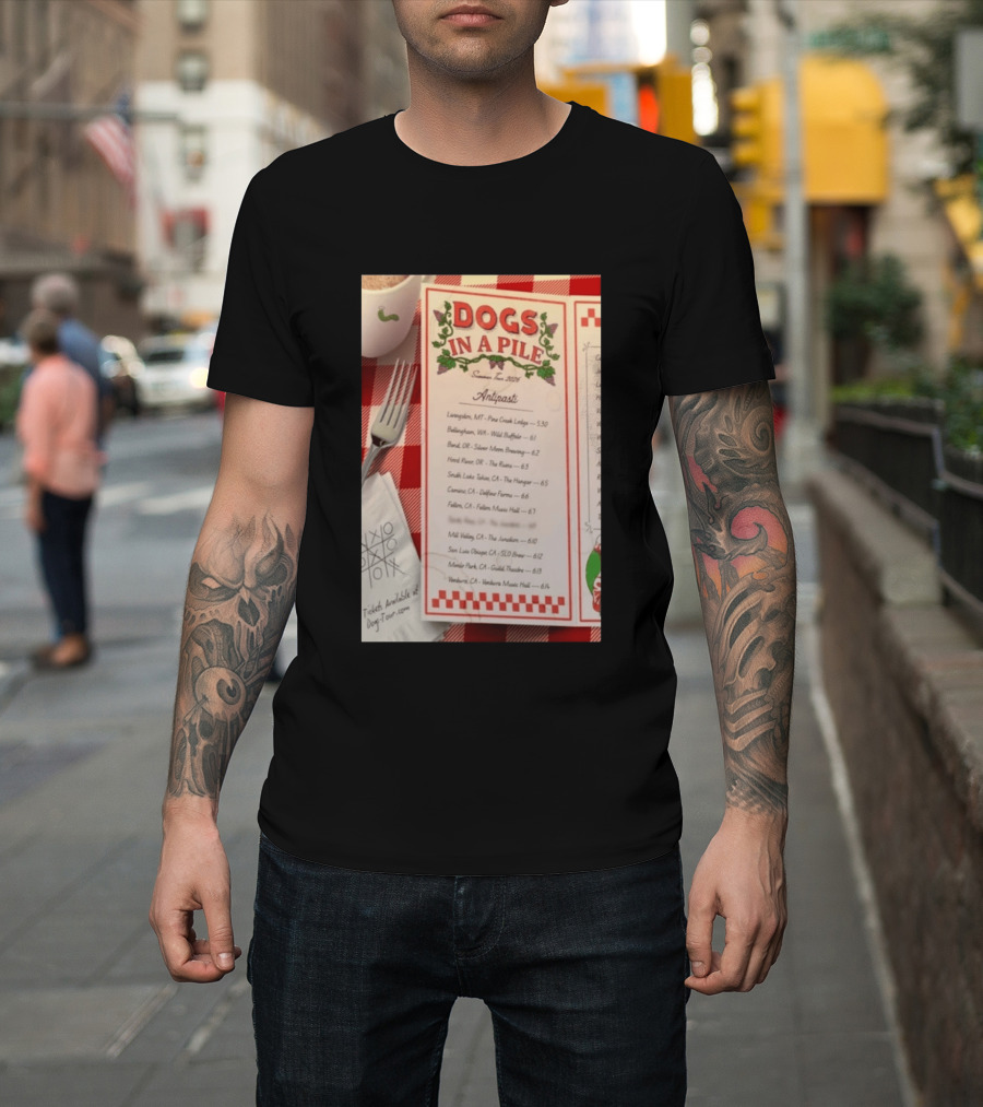 Dogs In A Pile Summer Tour 2026 T-Shirt