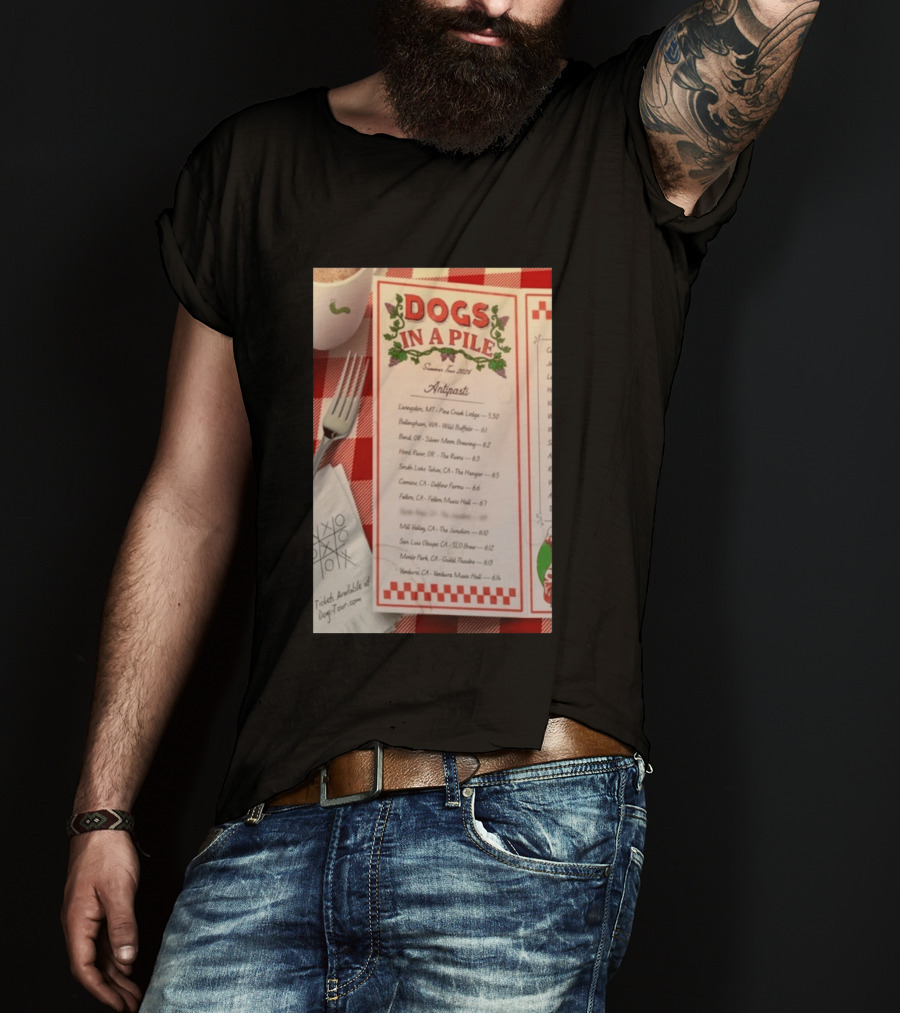 Dogs In A Pile Summer Tour 2026 T-Shirt