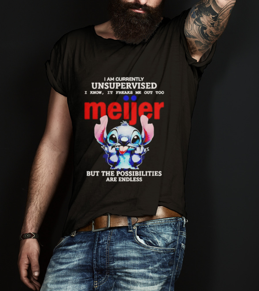 I'm Currently Unsupervised Meiej Stitch Possibilities Are Endless T-Shirt