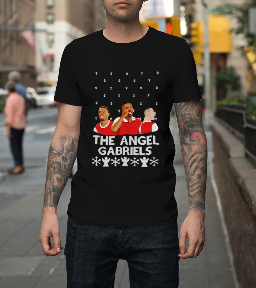 The Angel Gabriels Christmas Soccer Players Snowflakes T-Shirt