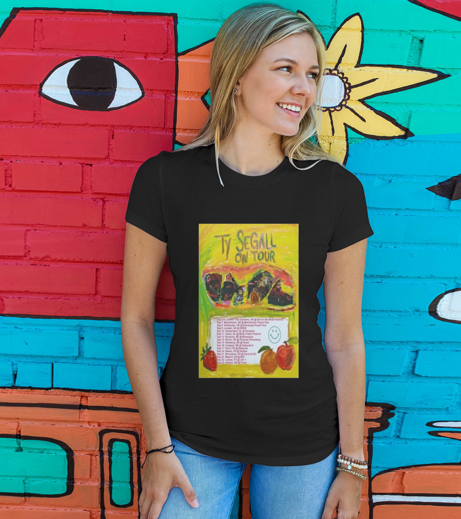 Ty Segall Europe Tour 2026 Larmer Tree Edinburgh Amsterdam Berlin Madrid Athens T-Shirt