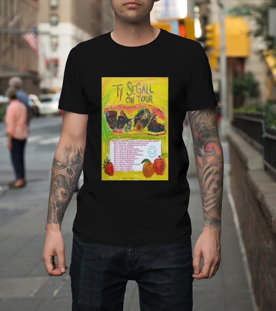 Ty Segall Europe Tour 2026 Larmer Tree Edinburgh Amsterdam Berlin Madrid Athens T-Shirt