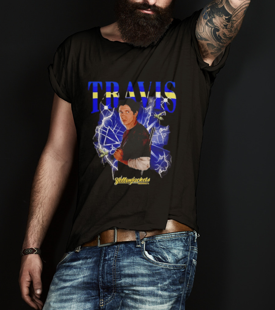 Yellowjackets Travis Martinez Blue Lightning Image T-Shirt