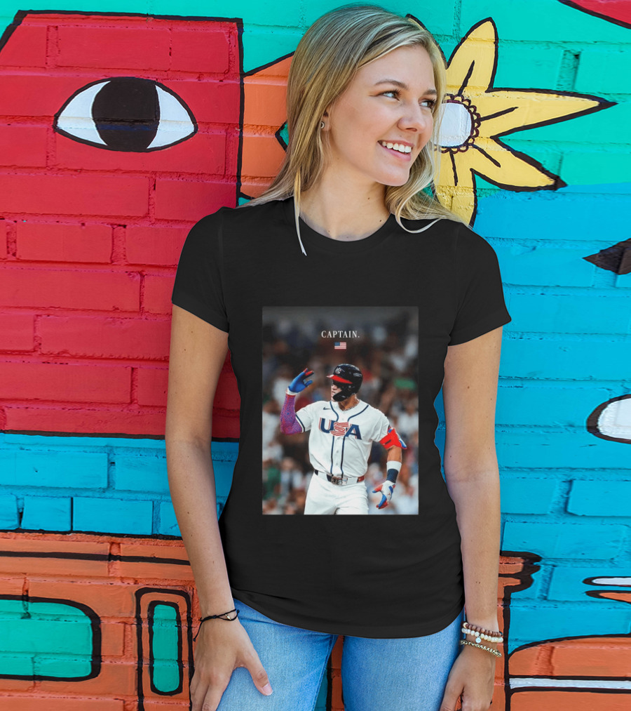 Aaron Judge Captain USA Team 2026 World Baseball T-Shirt