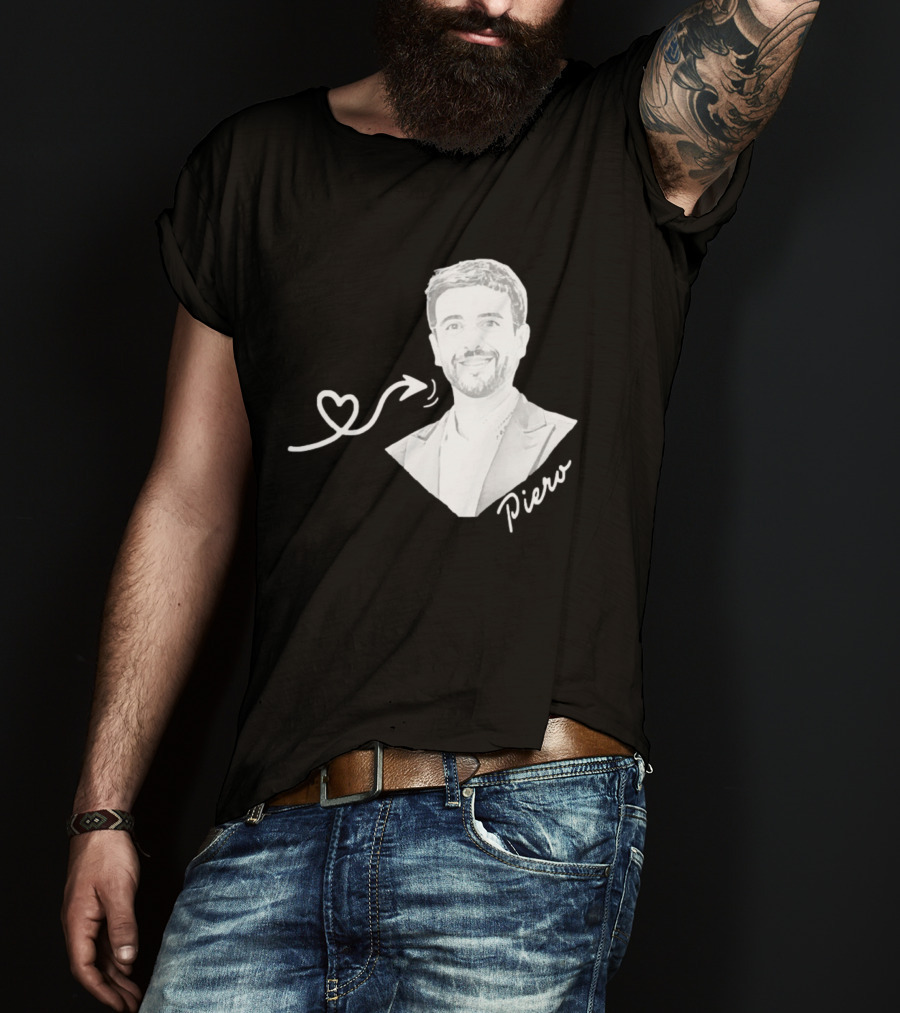 Piero Barone Il Volo Love Heart Men's Fashion Red T-Shirt