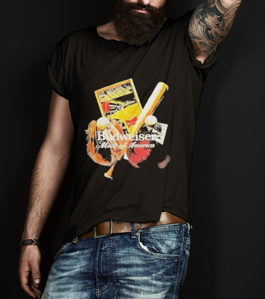 Budweiser Made Of America Baseball Legacy T-Shirt