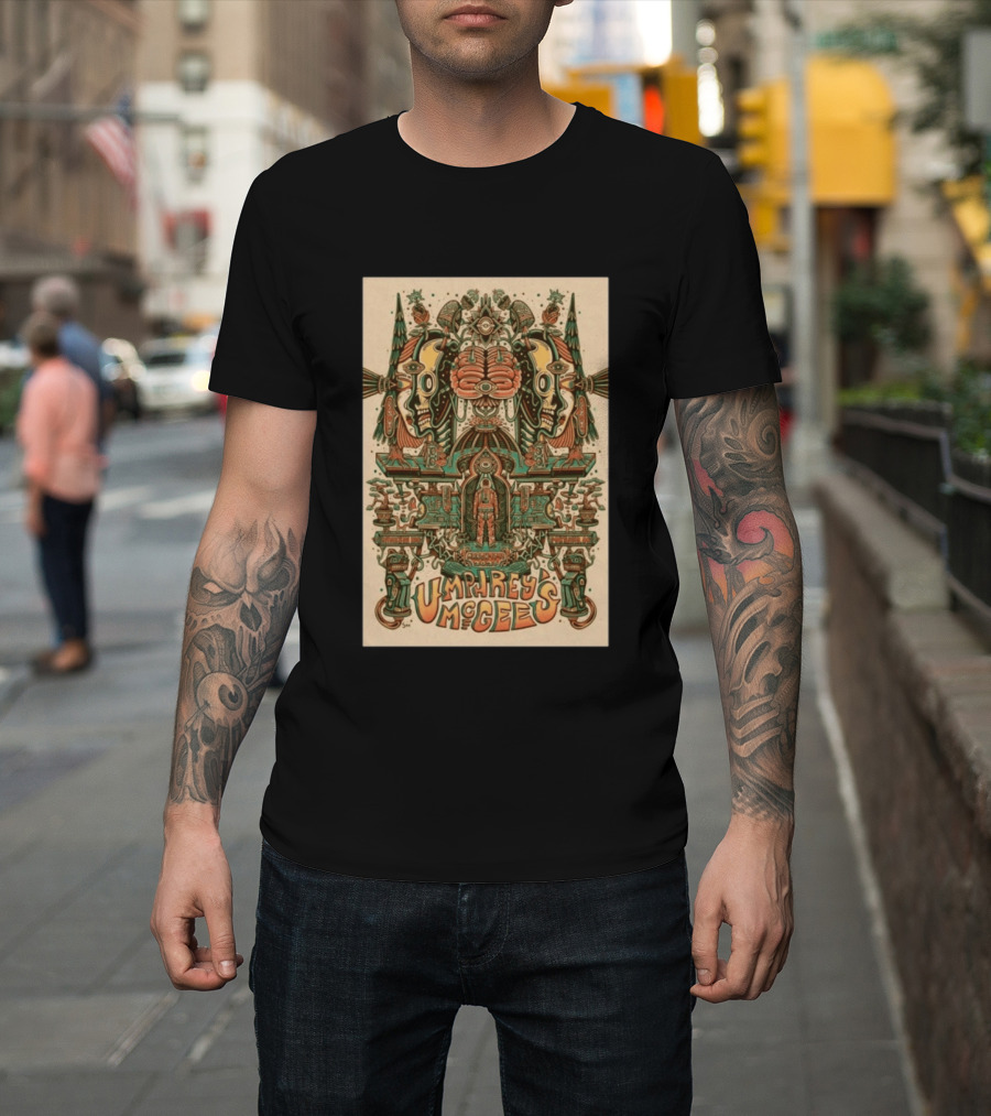 Umphrey's McGee Portland March 17 19 2026 Psychedelic Symmetrical Skulls T-Shirt