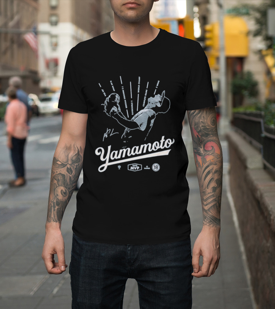 Yamamoto 2025 MVP Baseball Pitcher T-Shirt