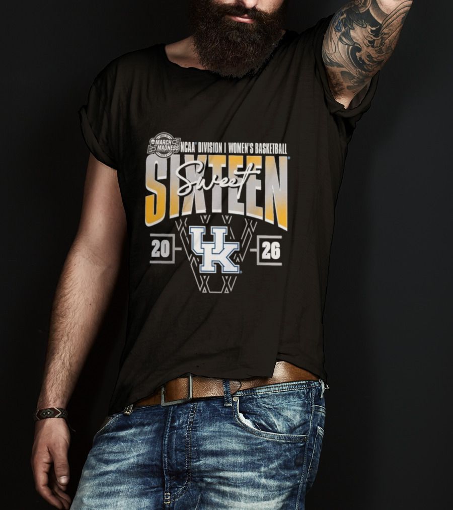 NCAA Women's Basketball March Madness Kentucky Wildcats Sweet Sixteen 2026 T-Shirt