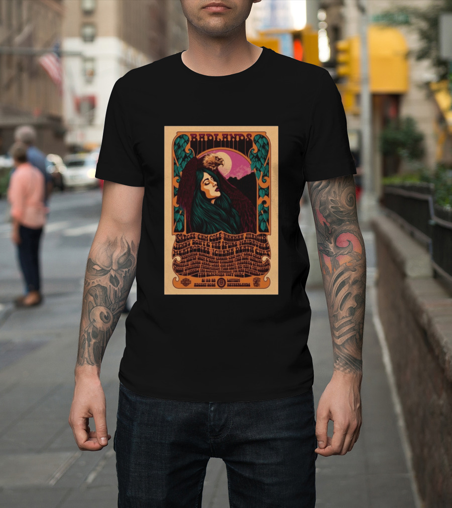 Badlands Festival 2026 Lottum Netherlands Skeegs Cam Cole Hannah Williams Jerry Dovey The Spims Halfbirdie Livid Bodies Chinch Death Cult T-Shirt