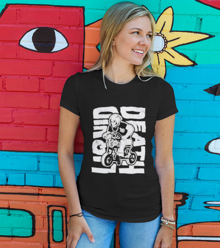 Liquid Death Deathcycle Motorcycle Rider T-Shirt
