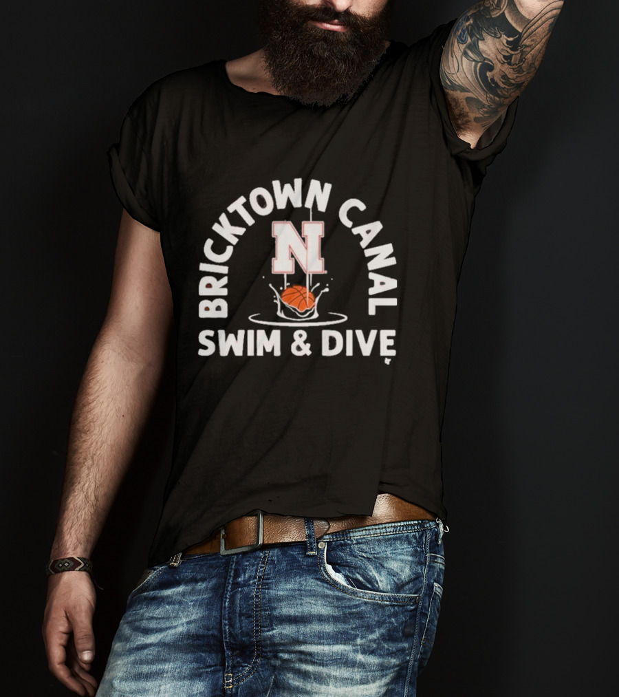 Bricktown Canal Swim & Dive Nebraska Splashing Ball T-Shirt