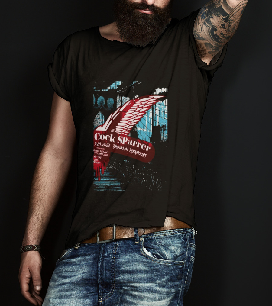 Cock Sparrer Brooklyn Paramount 03.29.2026 Winged Logo Bridge T-Shirt