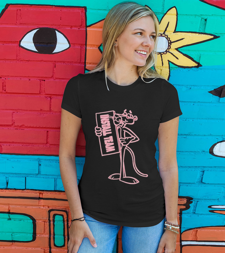 New York Sunshine Pink Panther Install Team T-Shirt