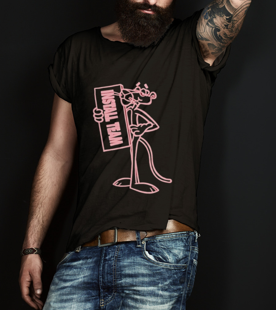 New York Sunshine Pink Panther Install Team T-Shirt