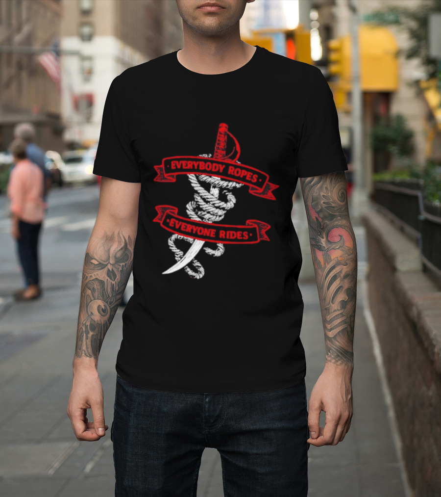 Everybody Ropes Everyone Rides Buffalo Sabres Rope Sword T-Shirt