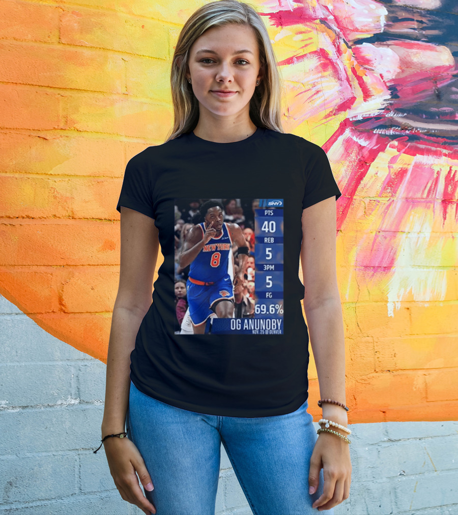 OG Anunoby 40 Points New York Performance Nov 25 Denver T-Shirt