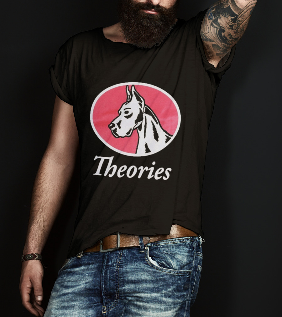 Theories Of Atlantis Champ Faded Brown Great Dane Oval T-Shirt