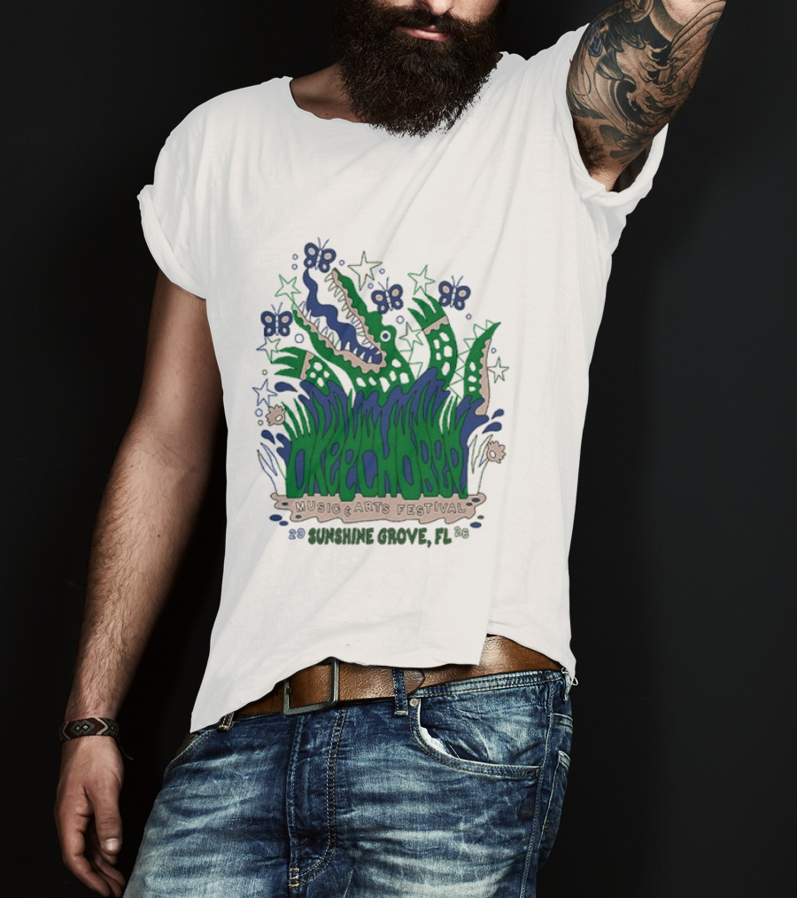 Okeechobee Music & Arts Festival Sunshine Grove FL 2026 Lineup T-Shirt