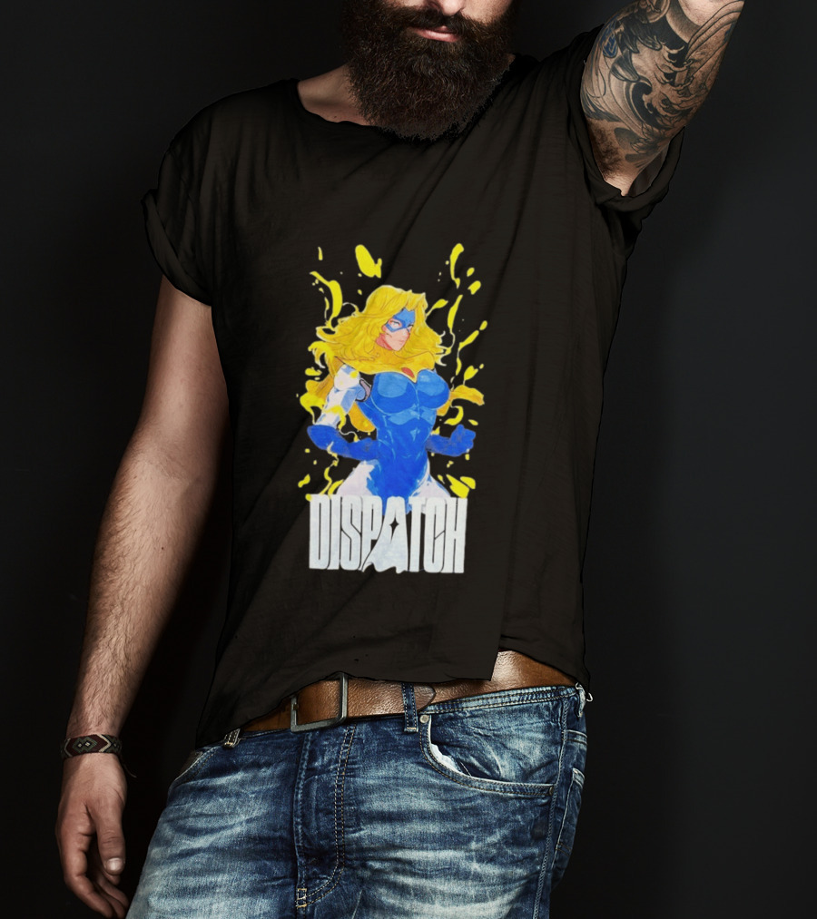 Dispatch Blonde Blue Heroic Character Blazer T-Shirt