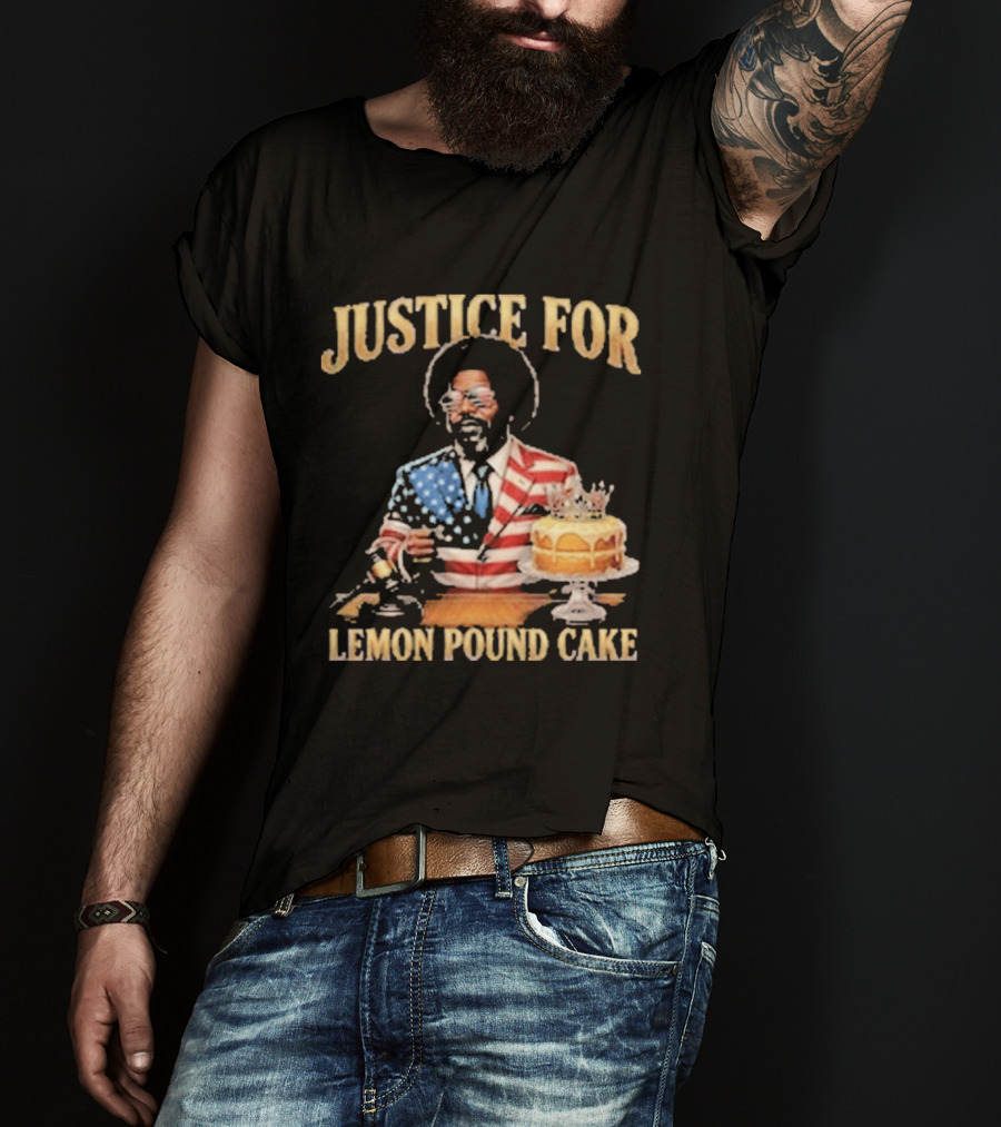 Justice For Lemon Pound Cake Afroman American Flag Suit T-Shirt