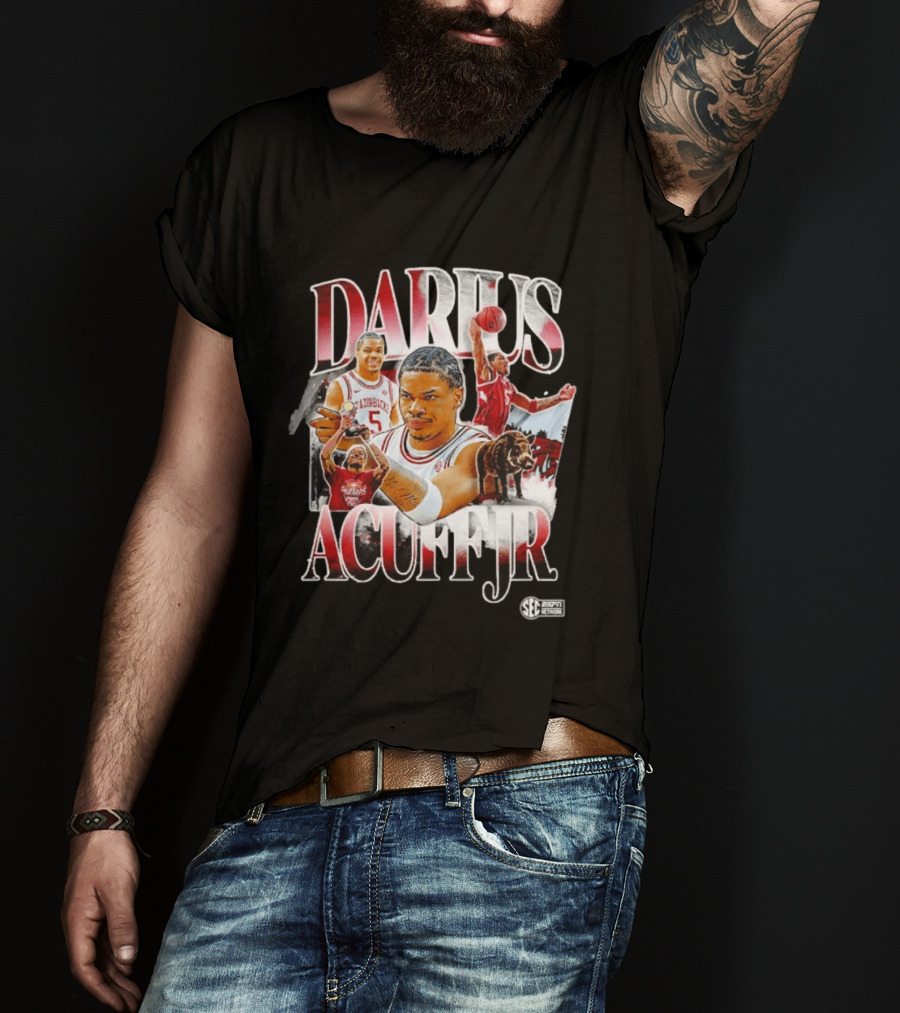 Darius Acuff Jr. Arkansas Razorbacks Basketball SEC Network T-Shirt