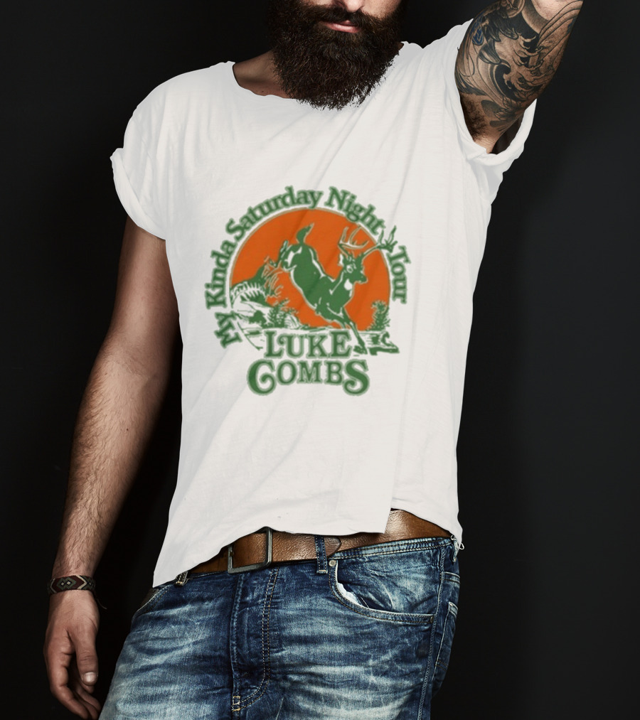 Luke Combs My Kinda Saturday Night Deer Tour 2026 T-Shirt