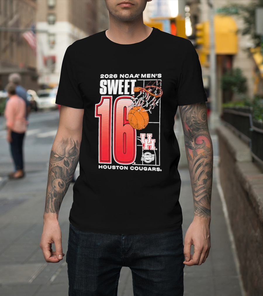 2026 NCAA Men's Sweet 16 Bound Houston Cougars Basketball T-Shirt