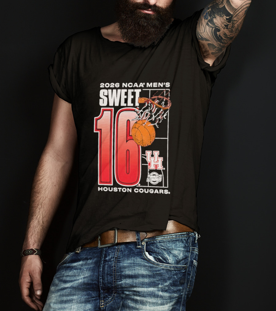 2026 NCAA Men's Sweet 16 Bound Houston Cougars Basketball T-Shirt