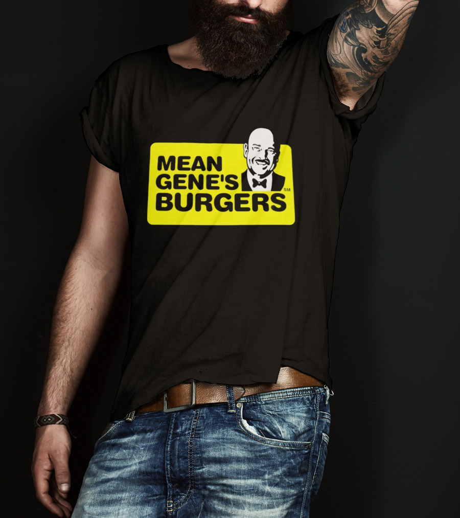 Mean Gene's Burgers Classic Logo With Iconic Bowtie T-Shirt