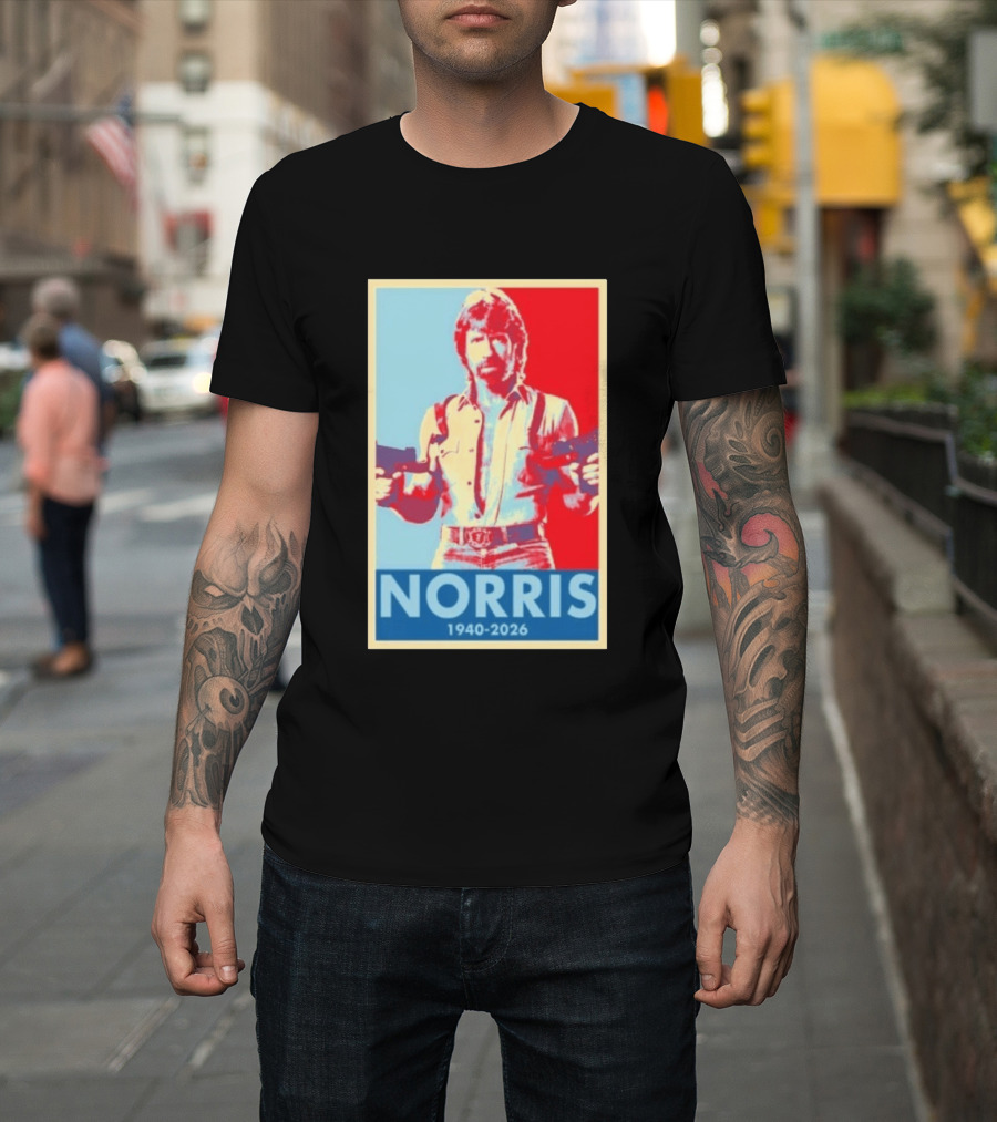 Norris 1940 2026 Retro Tribute With Dual Pistols T-Shirt