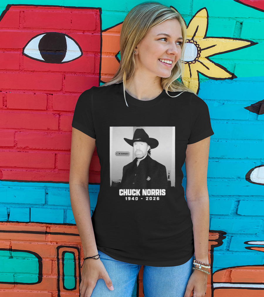 Chuck Norris Rest In Peace 2026 Cowboy Hat T-Shirt