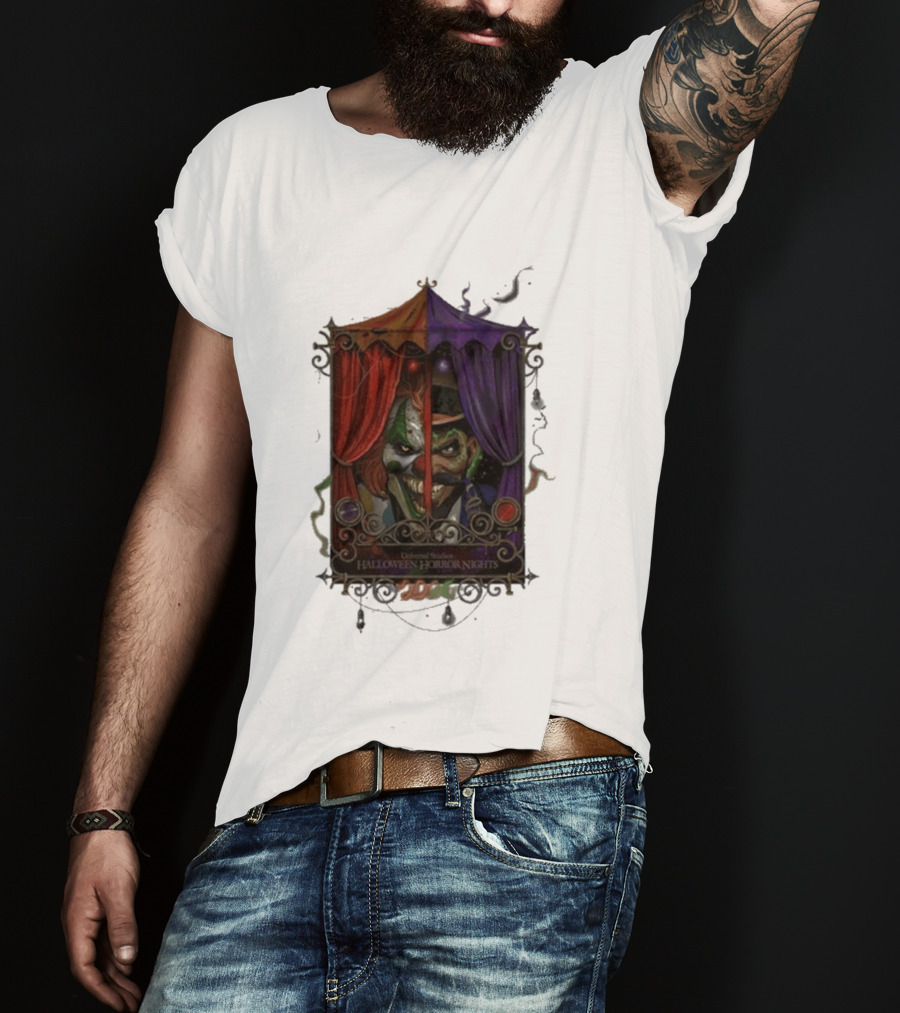 Universal Studios Halloween Horror Nights 2026 Dark Carnival Clown T-Shirt