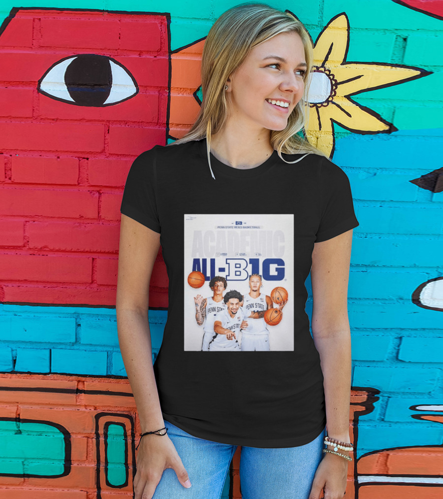 Penn State Men's Basketball Academic All Big Ten Honors 2026 Players T-Shirt
