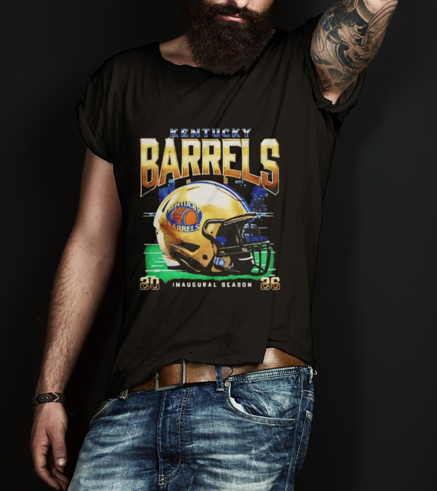 Kentucky Barrels 2026 Inaugural Season Helmet T-Shirt