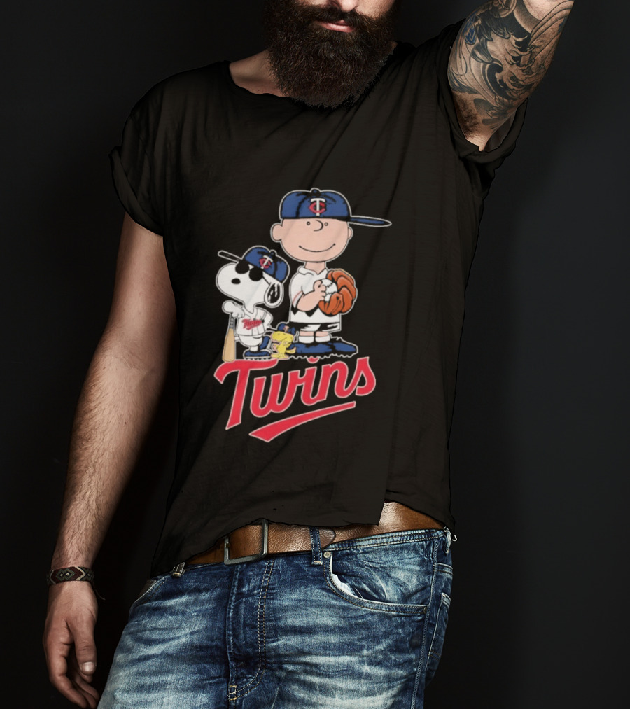 Snoopy 2026 Peanuts Charlie Brown Twins Baseball T-Shirt