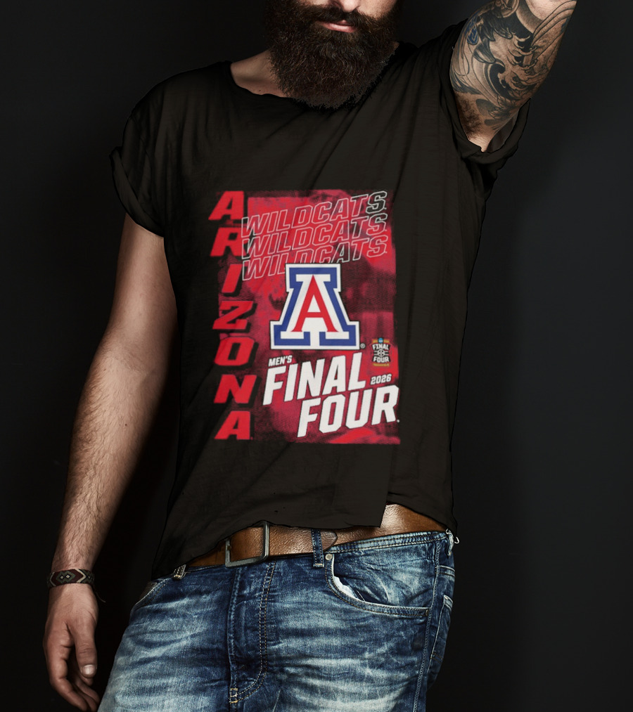 Arizona Wildcats 2026 Men's NCAA Final Four Basketball Tournament T-Shirt