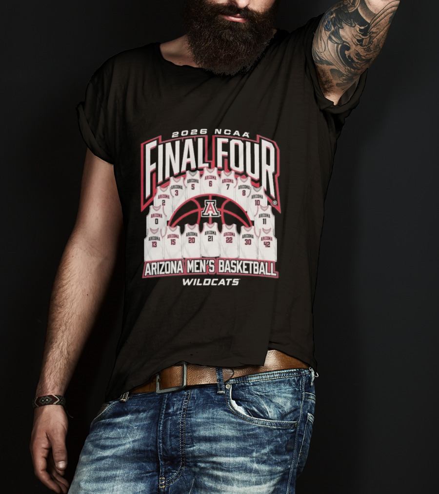 2026 NCAA Final Four Arizona Wildcats Men's Basketball T-Shirt