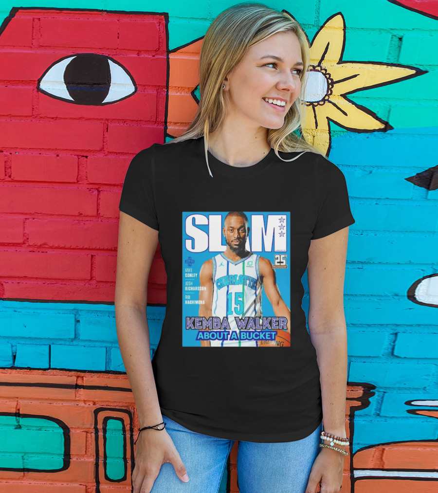 Slam Magazine Kemba Walker Charlotte Hornets About A Bucket Edition T-Shirt