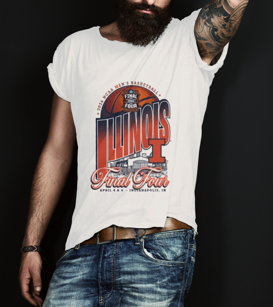 Illinois Men's Basketball 2026 NCAA Final Four Indianapolis April 4 6 T-Shirt
